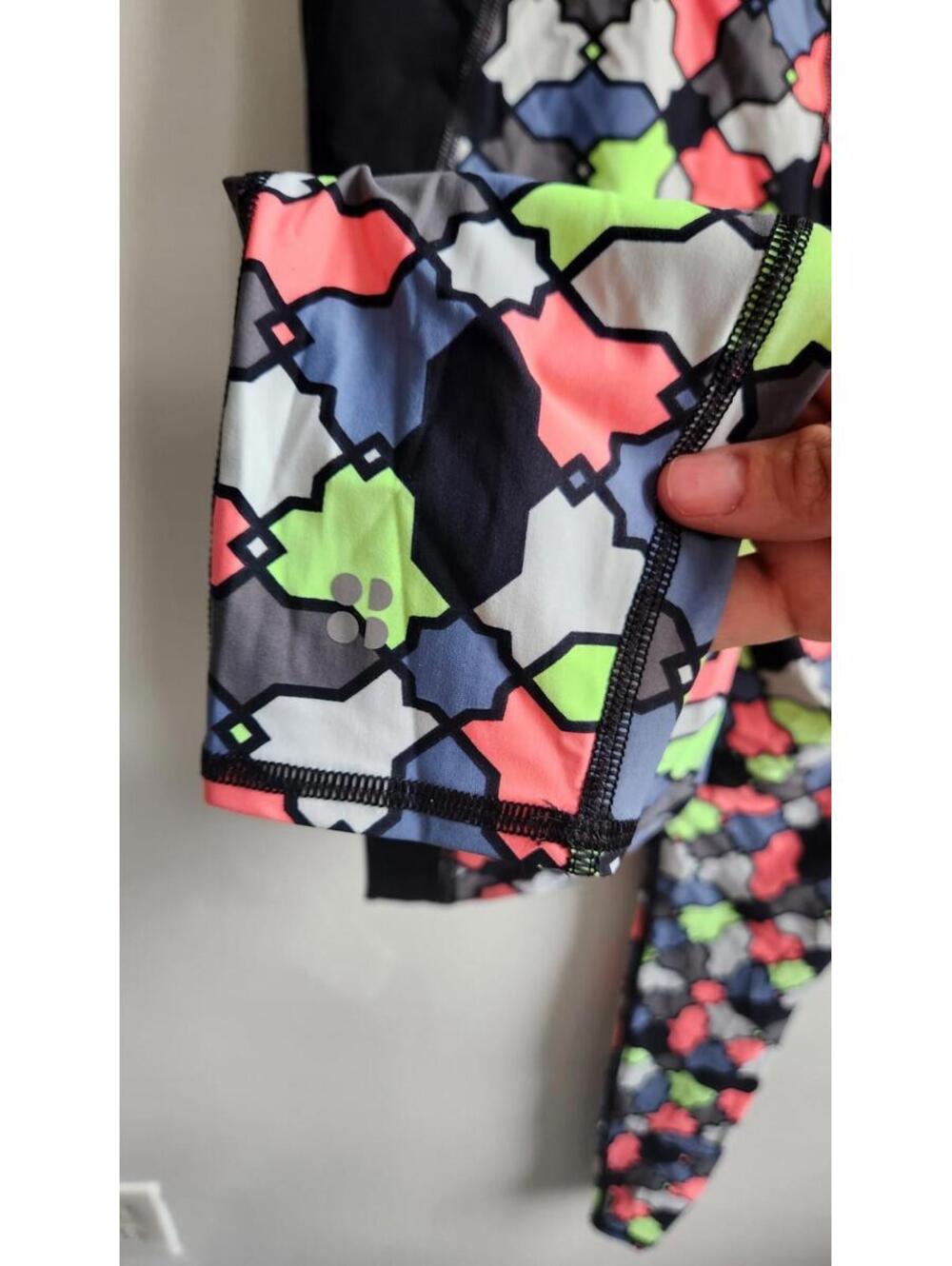 Sweaty Betty Full Length Skinny Geometrical Activewear Sporty Leggings Size M - Picture 8 of 9